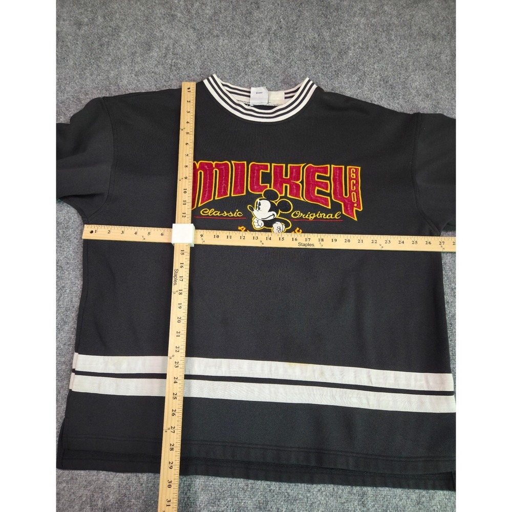 Vintage Mickey & Co Sweatshirt Mens XL Black Mickey Mouse Classic Original 90s